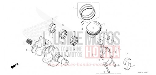 VILEBREQUIN/PISTON CB750AP de 2023
